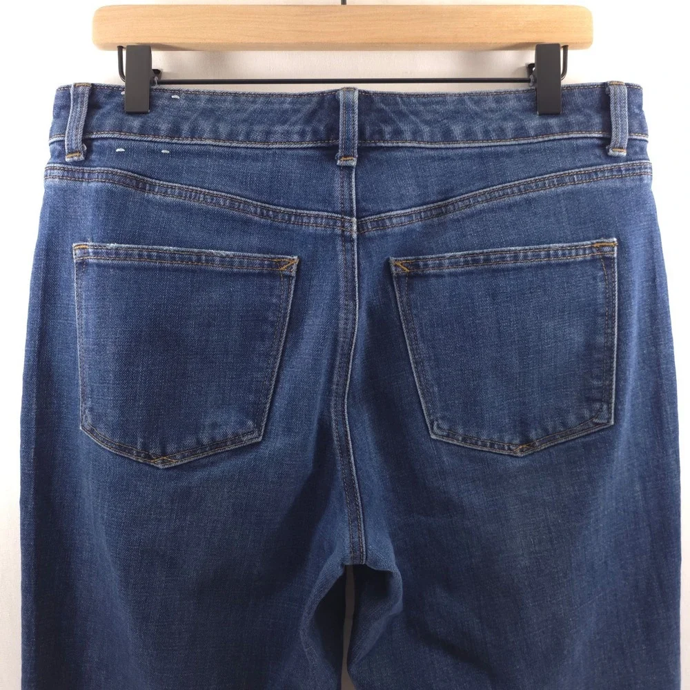 Talbots Womens Jeans Everyday Relaxed 8P Blue Annika Wash Stretch‎ Petite